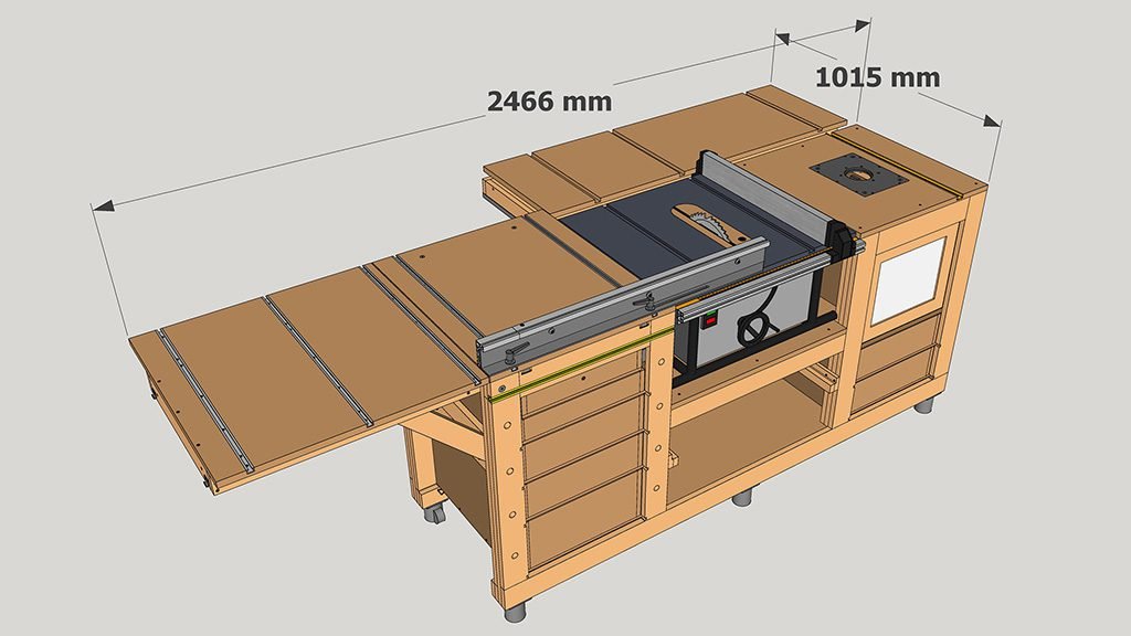 Free DIY Table Saw Workbench Plans for Easy, Affordable Workshop Setup